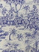 Turks Toile Indigo P Kaufmann Fabric